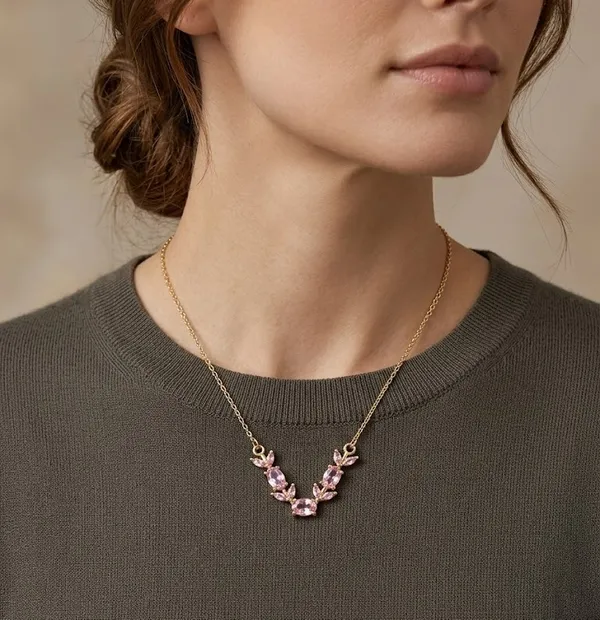 Gold_Pink_Stone_Floral_Crescent_Pendant_Necklace_For_Women_(PNSS-34D)
