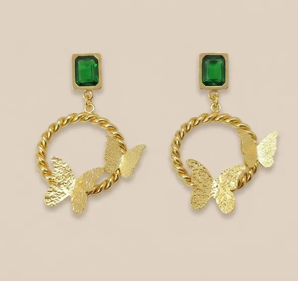 Gold_Stainless_Steel_Butterfly_Twisted_Hoop_Earrings_For_Women_(ERSS-28)