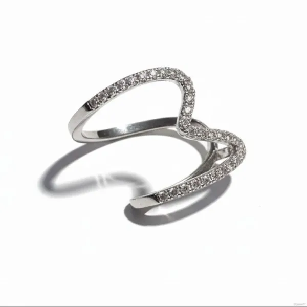 Silver_Stainless_Steel_Pave_Crystal_Wave_Adjustable_Ring_For_Women_(RGSS-10A)