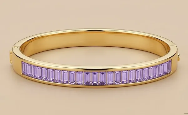 Gold_Stainless_Steel_Purple_Crystal_Hinged_Bangle_Bracelet_For_Women_(BRSSCF-55)