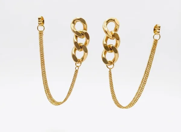 Gold_Stainless_Steel_Chunky_Curb_Chain_Drop_Earrings_For_Women_(ERSS-40)