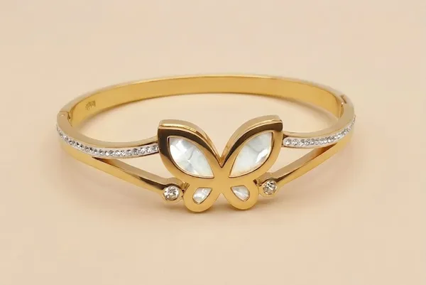 Gold_Butterfly_Enamel_Crystal_Hinged_Bracelet_For_Women_(BRSSCF-37)