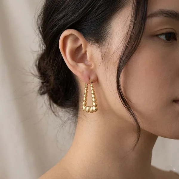 Gold_Stainless_Steel_Beaded_Heart_Charm_Hoop_Earrings_For_Women_(ERSS-30)