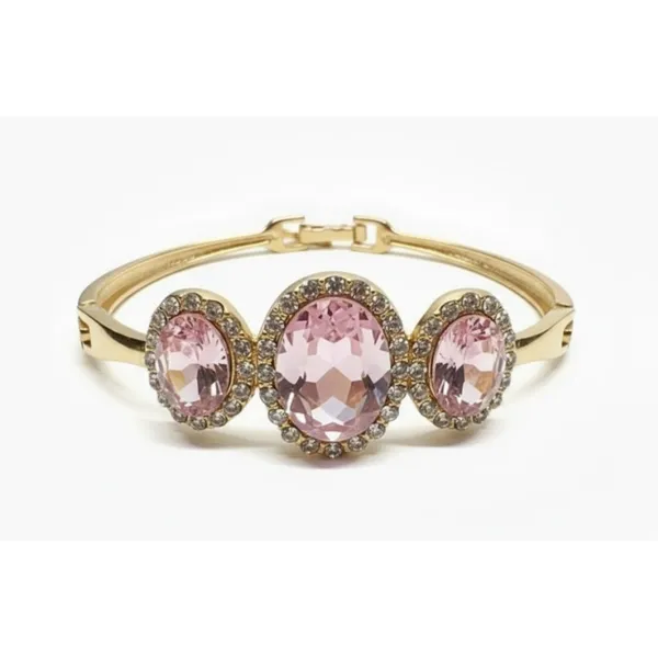 Gold_Stainless_Steel_Pink_Oval_Stone_Hinged_Bangle_Bracelet_For_Women_(BRSSCF-36B)