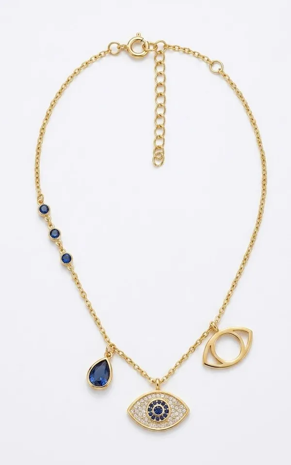 Gold_Stainless_Steel_Blue_Stone_Evil_Eye_Charm_Pendant_Necklace_For_Women_(PNSS-42)