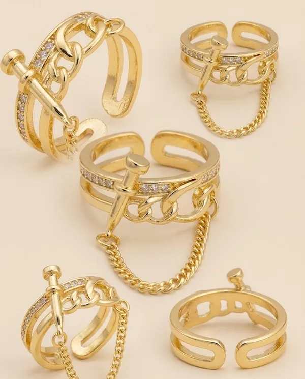 Gold_Stainless_Steel_Chain_Link_Adjustable_Ring_For_Women_(RGSS-27)