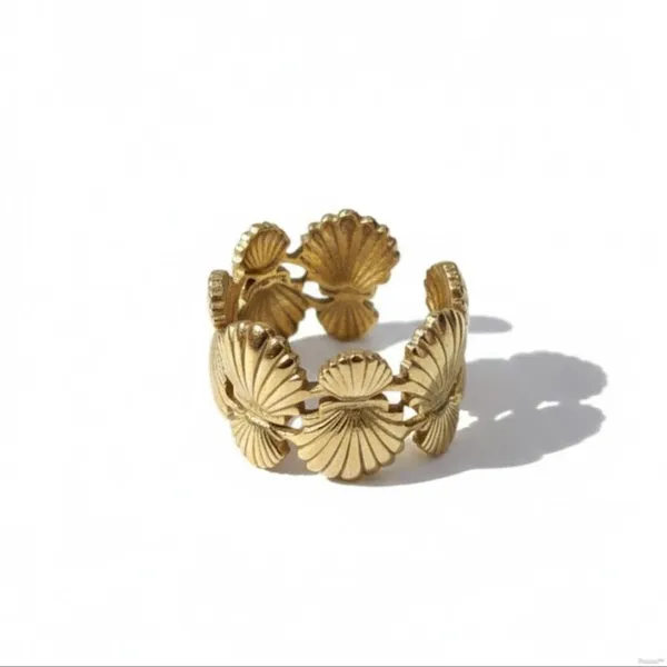 Gold_Stainless_Steel_Scalloped_Shell_Adjustable_Ring_For_Women_(RGSS-18)