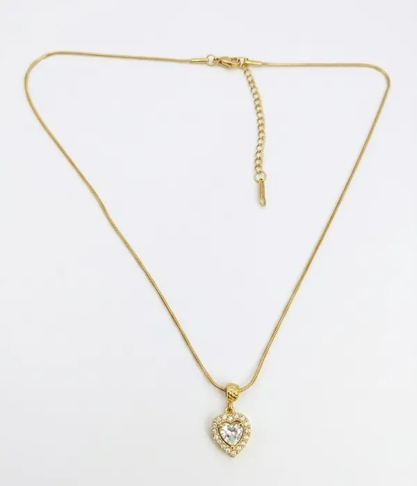 Gold_Stainless_Steel_Crystal_Heart_Pendant_Necklace_For_Women_(PNSS-47)