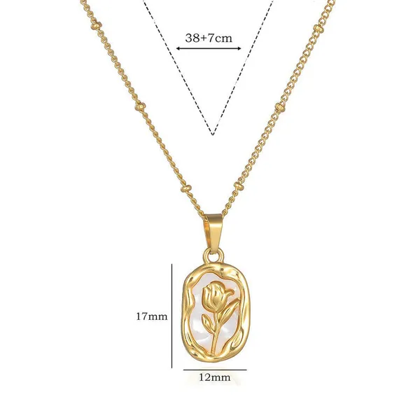 Gold_Stainless_Steel_Rose_Motif_Pendant_Necklace_For_Women_(PNSS-38)
