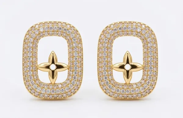 Gold_Plated_Crystal_Oval_Stud_Earrings_For_Women_(ERAD-10)