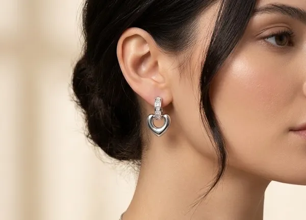 Silver_Metal_Hoop_Heart_Charm_Crystal_Earring_For_Women_(ERAD-03A)