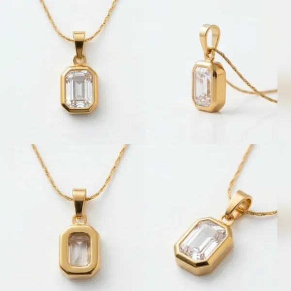 Gold_Stainless_Steel_Emerald_Cut_Crystal_Pendant_Necklace_For_Women_(PNSS-28B)