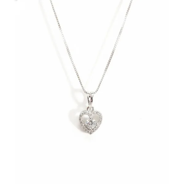 Silver_Stainless_Steel_Crystal_Heart_Pendant_Necklace_For_Women_(PNSS-11)