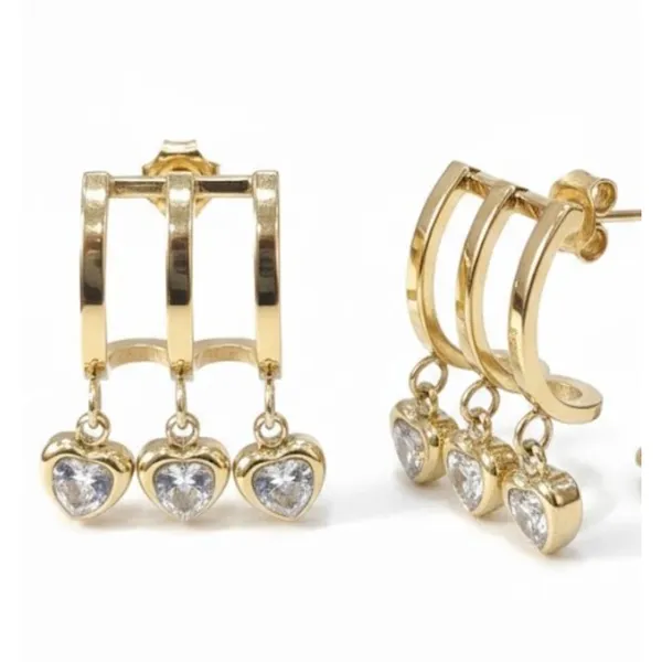 Gold_Stainless_Steel_Triple_Band_Heart_Charm_Stud_Earrings_For_Women_(ERSS-03)