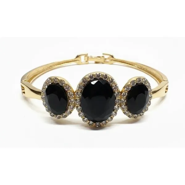 Gold_Stainless_Steel_Black_Stone_Studded_Bracelet_For_Women_(BRSSCF-36F)