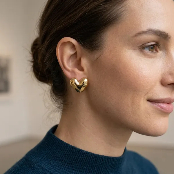 Gold_Stainless_Steel_Chunky_Heart_Stud_Earrings_For_Women_(ERSS-13)