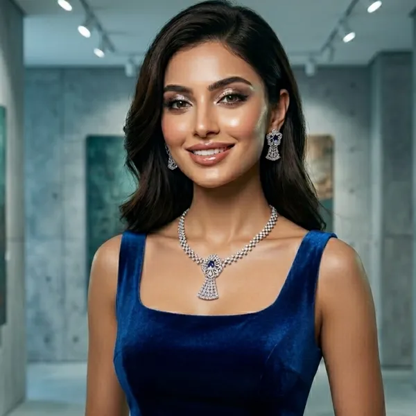 Midnight_Sapphire_Floral_Necklace_Set