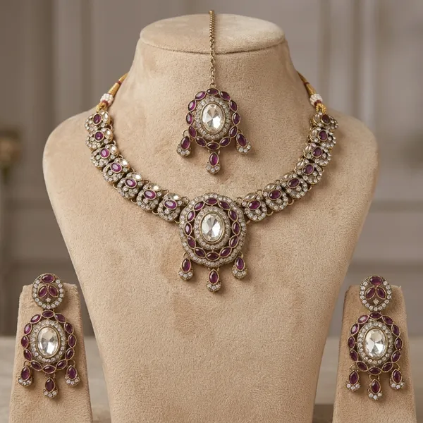 Wine_Ruby_Crystal_Designer_Jewelry_Set