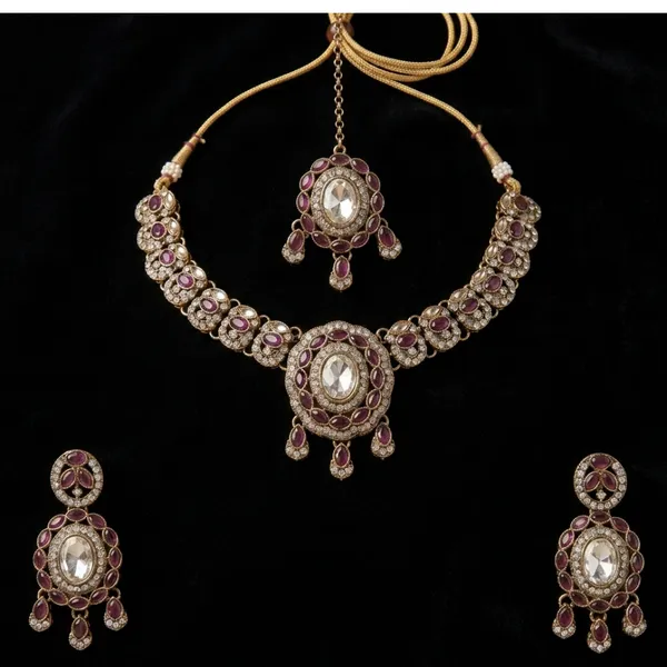 Wine_Ruby_Crystal_Designer_Jewelry_Set