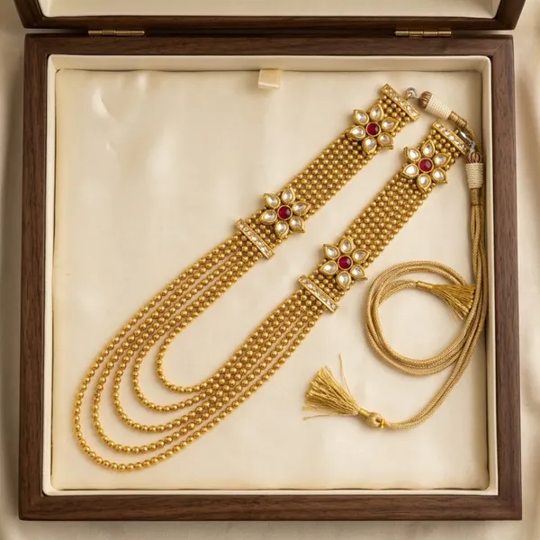 Noor_Multi-Layered_Gold_Bead_&_Kundan_Floral_Mala