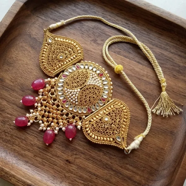 Heritage_Gold_Filigree_Choker_With_Ruby_Accents