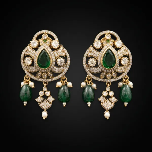 Royal_Emerald_Peacock_Polki_Choker_Set
