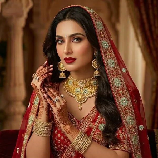 Antique_Gold-Plated_Mint_Meenakari_Bridal_Choker_Set