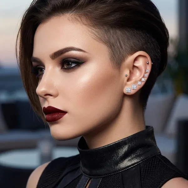 Lucent_Princess-Cut_Solitaire_Stud_Set