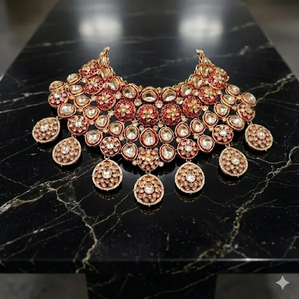 Zeenat_Ruby_Bridal_Choker_Set