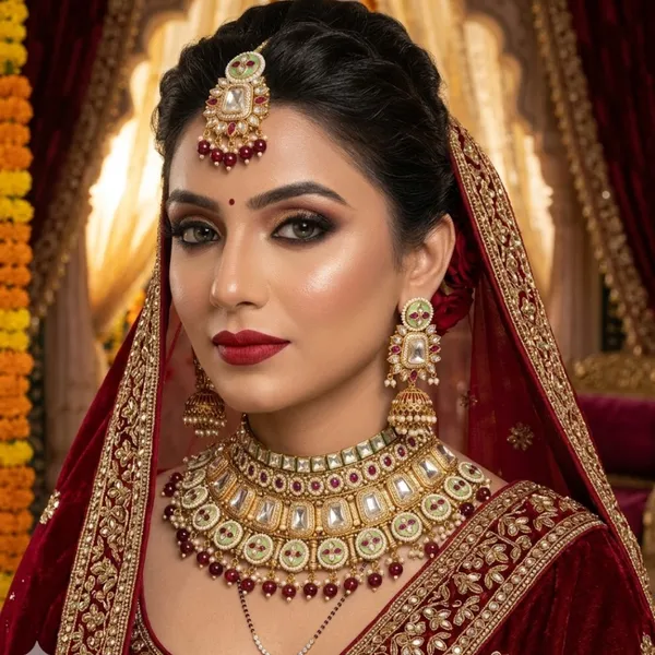 Zoya_Meenakari_&_Kundan_Bridal_Choker_Set_With_Matching_Jhumkas