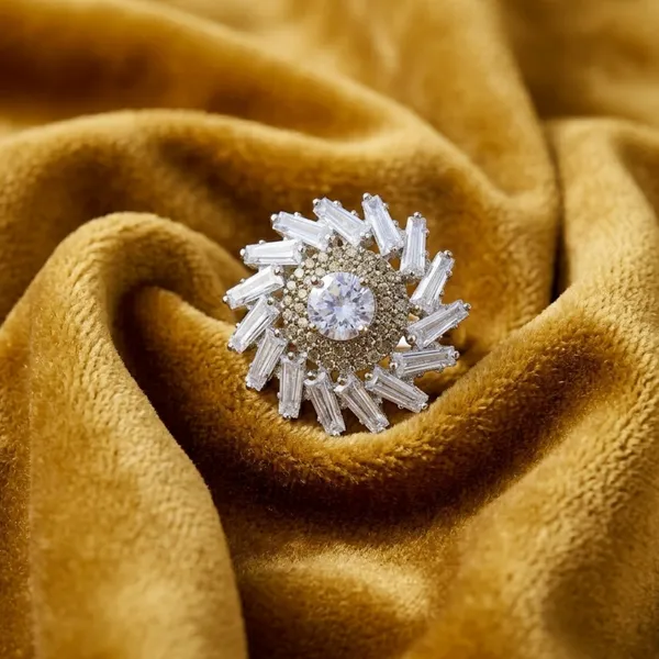 Silver_Sunburst_Baguette_Cocktail_Ring