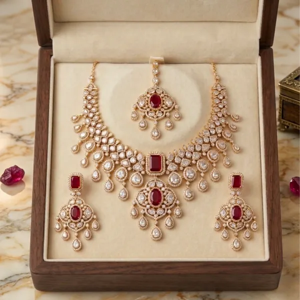 Ruby_Elegance_Polki_Choker_Set