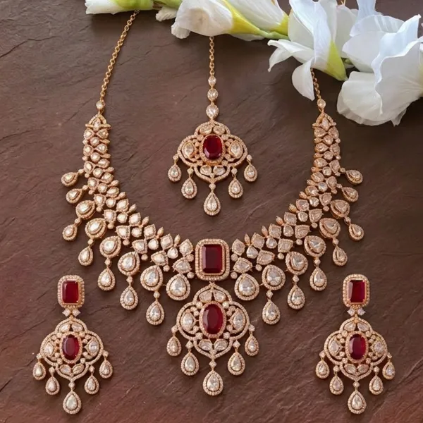Ruby_Elegance_Polki_Choker_Set