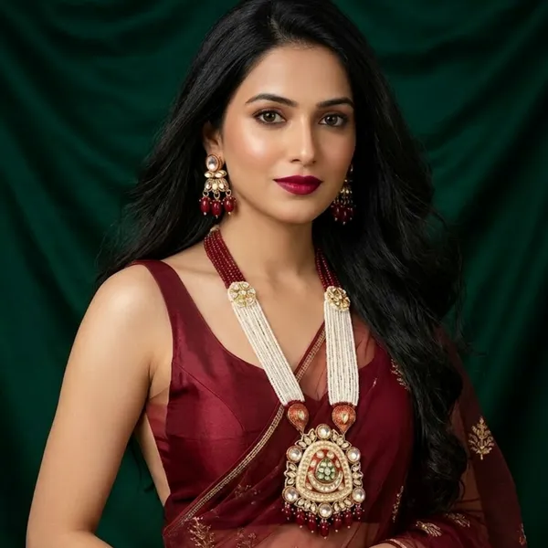Heritage_Maroon_&_Pearl_Meenakari_Mala_Set
