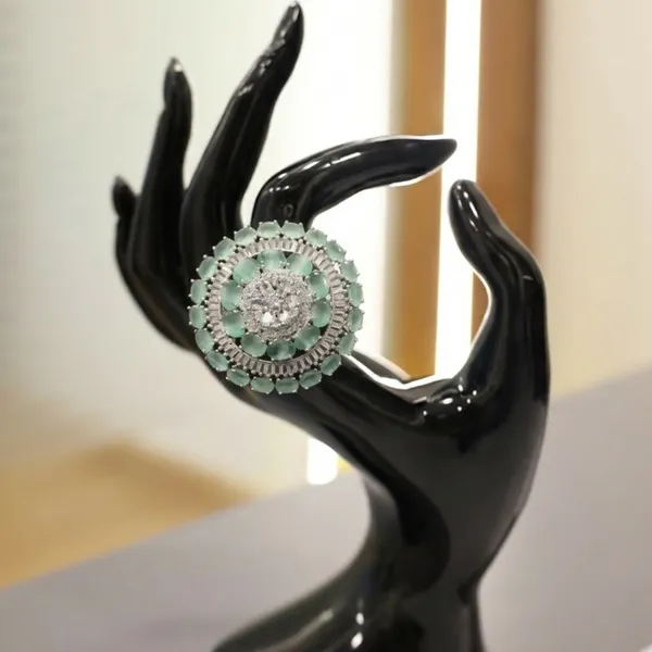 Mint_Glaze_Floral_Statement_Ring