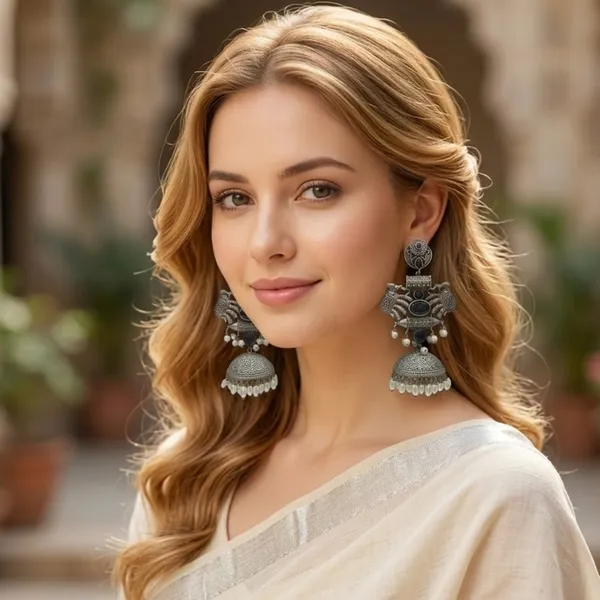 Vintage_Noir_Elephant_Jhumkas