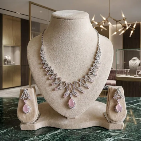 Celestial_Rose_Pear-Drop_Necklace_&_Earring_Set