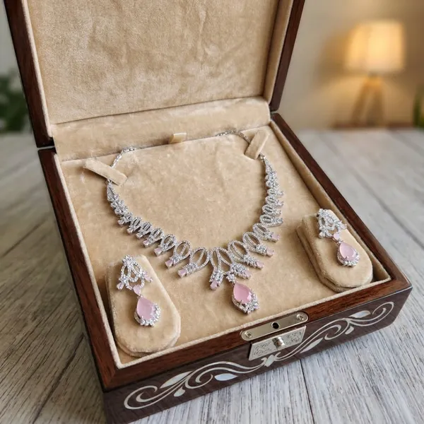 Celestial_Rose_Pear-Drop_Necklace_&_Earring_Set