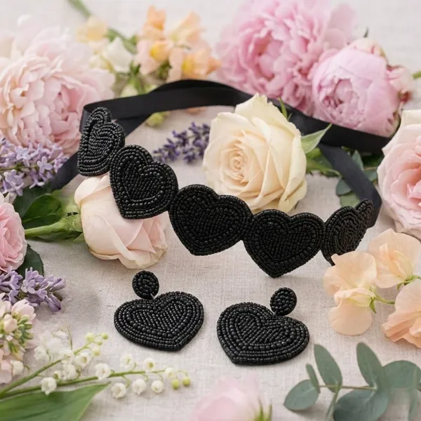 The_Noir_Amore_Beaded_Heart_Set