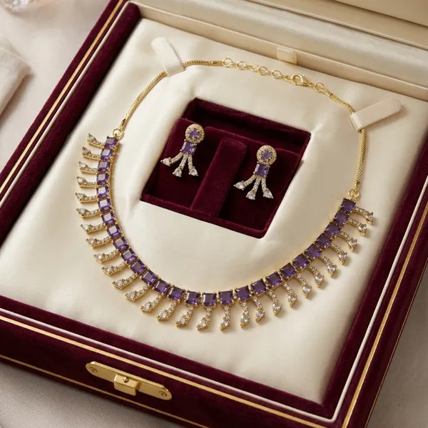 Royal_Purple_Fringe_Necklace_Set