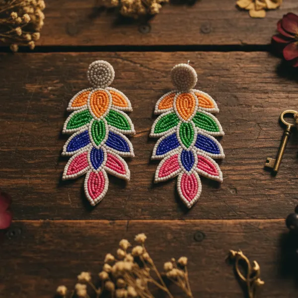Rainbow_Bloom_Handcrafted_Beaded_Statement_Earrings