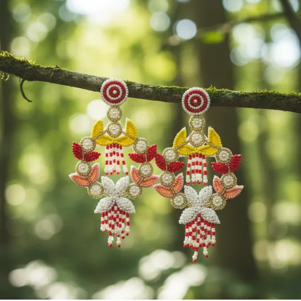 Floral_Garland_Beaded_Chandelier_Earrings