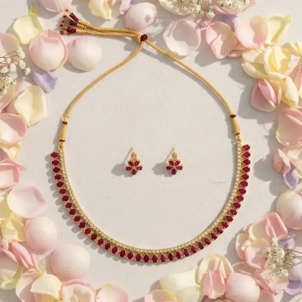 Ruby_Red_Teardrop_Necklace_Set