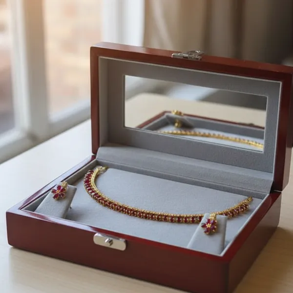 Ruby_Red_Teardrop_Necklace_Set