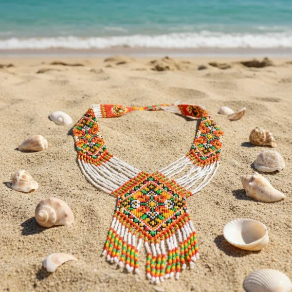 Tribal_Multicolor_Beaded_Statement_Necklace