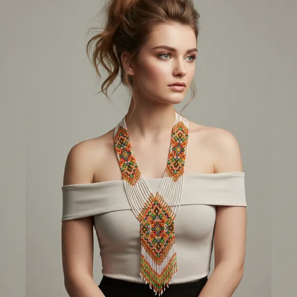 Tribal_Multicolor_Beaded_Statement_Necklace