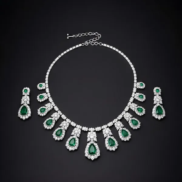 Emerald_Green_Crystal_Cz_Statement_Jewelry_Set