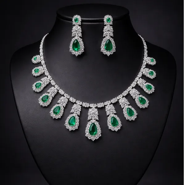 Emerald_Green_Crystal_Cz_Statement_Jewelry_Set