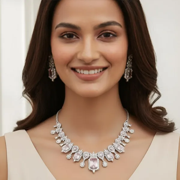 Blush_Pink_Crystal_Cz_Statement_Jewelry_Set