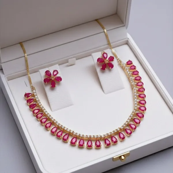 Blossom_Ruby_Petal_Necklace_&_Earring_Set